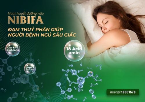 Cải thiện giấc ngủ bằng hoạt huyết dưỡng não Nibifa